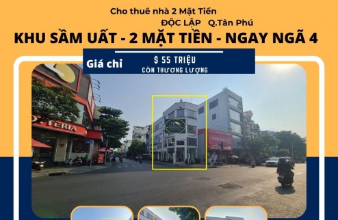 Cho thuê SIÊU PHẨM nhà 2 MẶT TIỀN  Độc Lập 70m2, 1Lầu